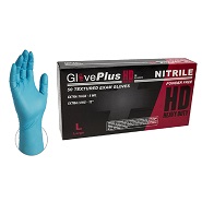 GlovePlus Premium Blue Nitrile Gloves 8 mil - Large