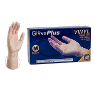 GlovePlus Premium Vinyl Gloves 4 mil - Medium