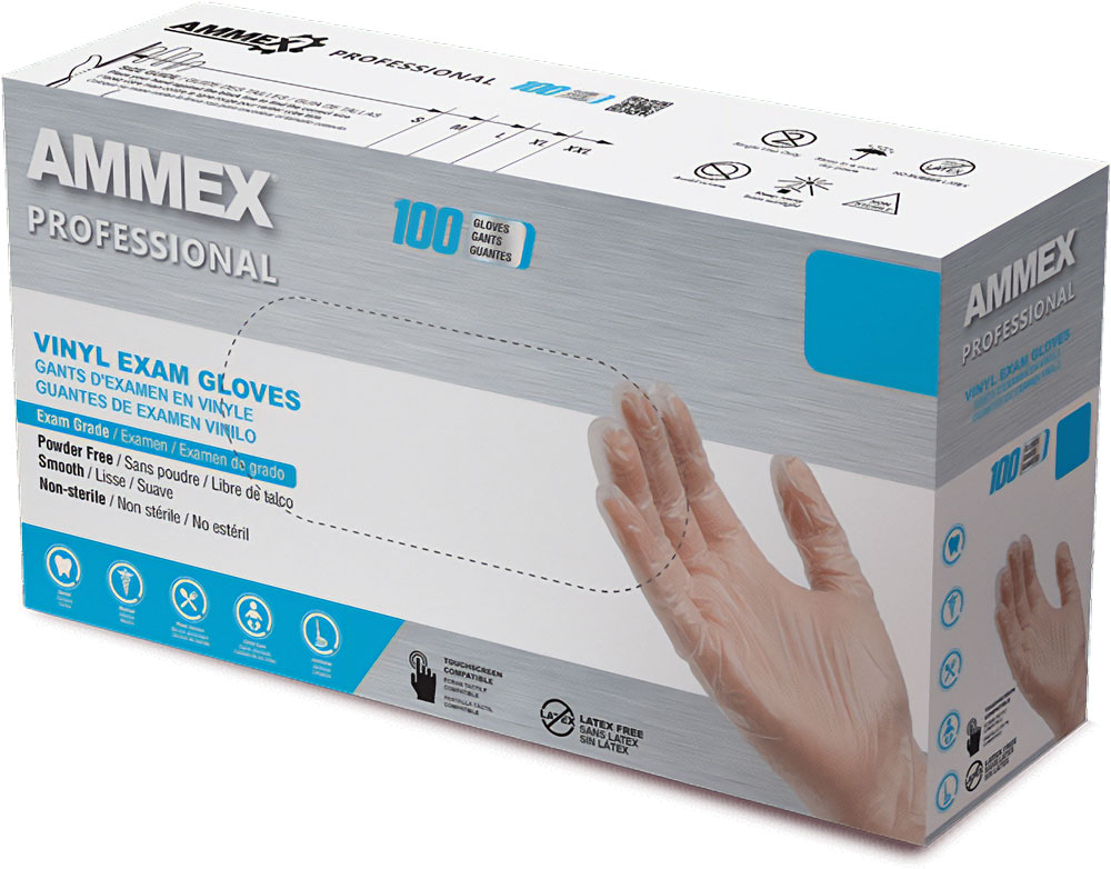 Medium Clear Vinyl Gloves