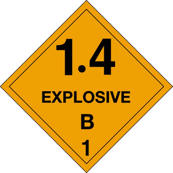 1.4B Explosives DOT Hazmat Labels