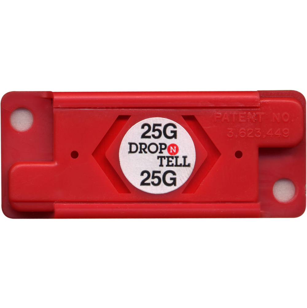 Drop-N-Tell 25G Resetting Electonics Damage Indicator