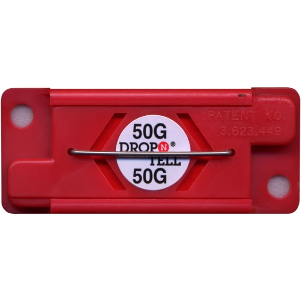 Drop-N-Tell 50G Non Resetting Sturdier Equipment Damage Indicator