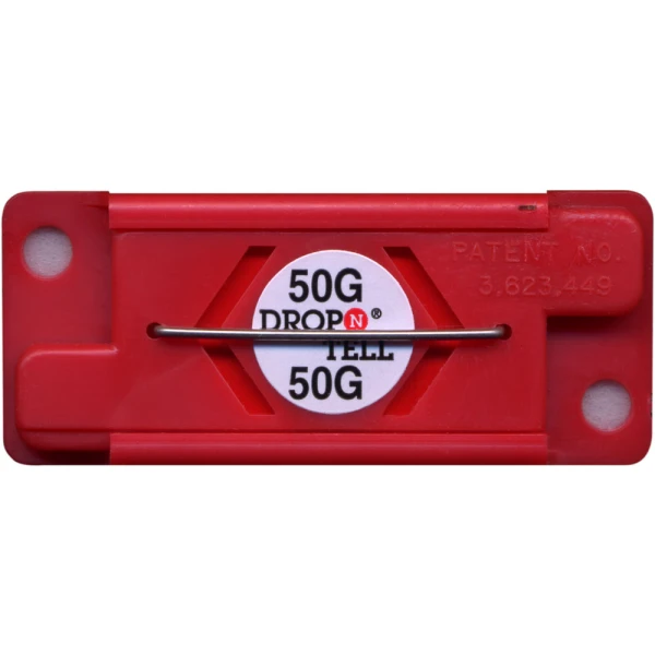 Drop-N-Tell 50G Non Resetting Sturdier Equipment Damage Indicator Drop-N-Tell 50G Non Resetting Sturdier Equipment Damage Indicator