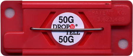 Drop-N-Tell 50G Non Resetting Sturdier Equipment Damage Indicator