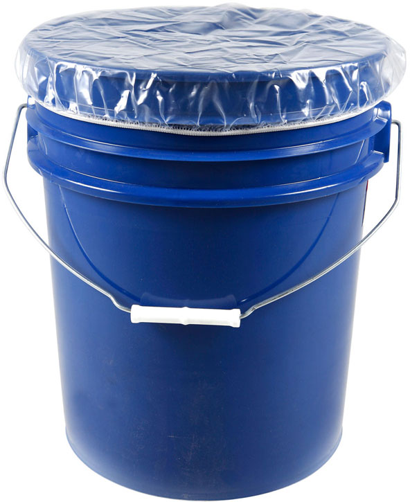 5 Gallon Pail Cover Dust Caps Elastic 4 mil