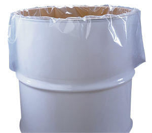 Drum fitted with 55 Gallon Drum Liner