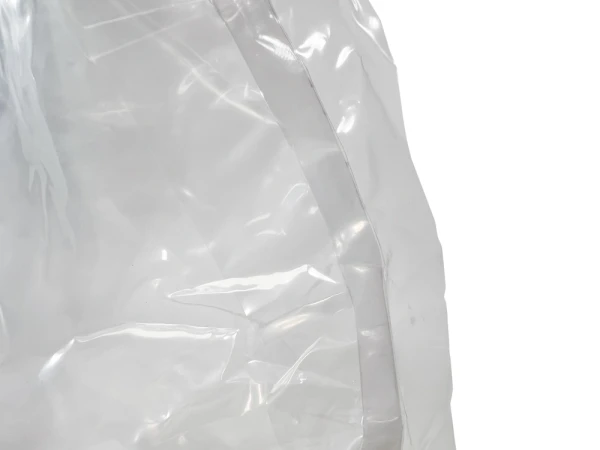 15 Gallon 25 x 48 4 Mil Round Bottom Bucket Liners Bottom Seal Bottom Seal of 15 Gallon Bucket Round Bottom Liners - 4 Mil Clear Plastic 25 x 48