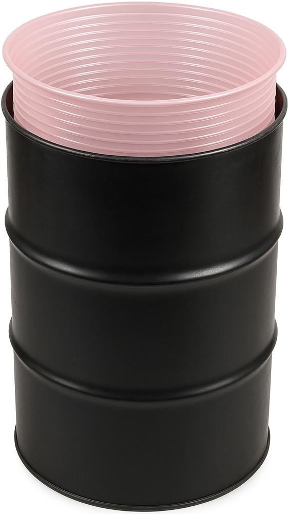 30 Gallon Accordion Antistatic Rigid Drum Liners 15 Mil in Solid Barrel 30 Gallon Rigid Vacuum Formed Antistatic Drum Liners 15 Mil