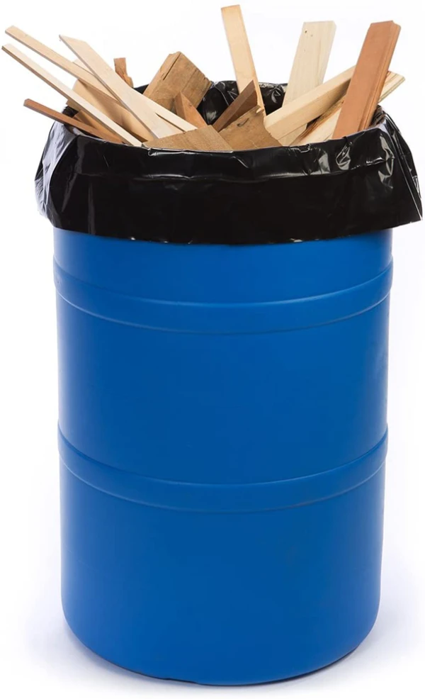 38 x 60 55 Gallon Black Drum Liners - 3 Mil 38 x 60 Black 3 Mil Case Packed 55-60 Gallon Drum Liners