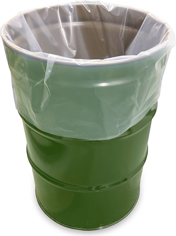 38 x 60 6 Mil Drum Liners Clear 38 x 60 6 mil 55 Gallon Drum Liner Bags in Green 55 Gallon Drum
