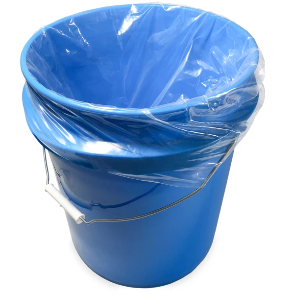 5 Gallon 19 x 22 4 Mil Round Bottom Pail Liners 5 Gallon 19 x 22 4 Mil Round Bottom Pail Liners View of Bag In Bucket