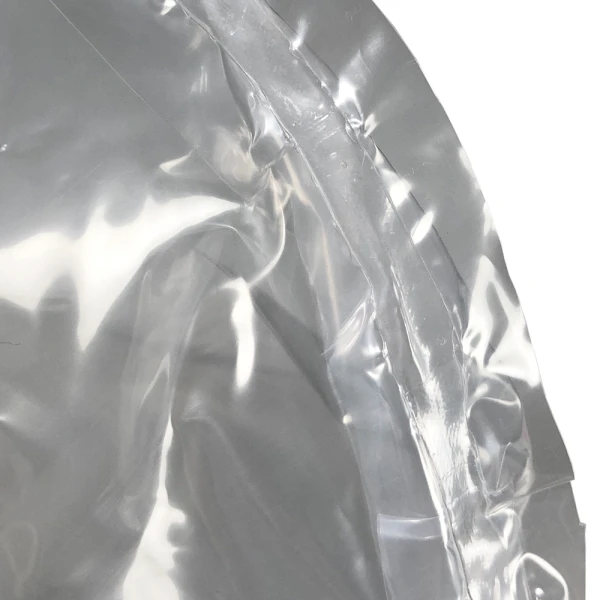 5 Gallon 19 x 15 4 Mil Round Bottom Pail Liners Bottom Seal 5 Gallon 19 x 15 4 Mil Round Bottom Pail Liners Close Up of Bottom Seal