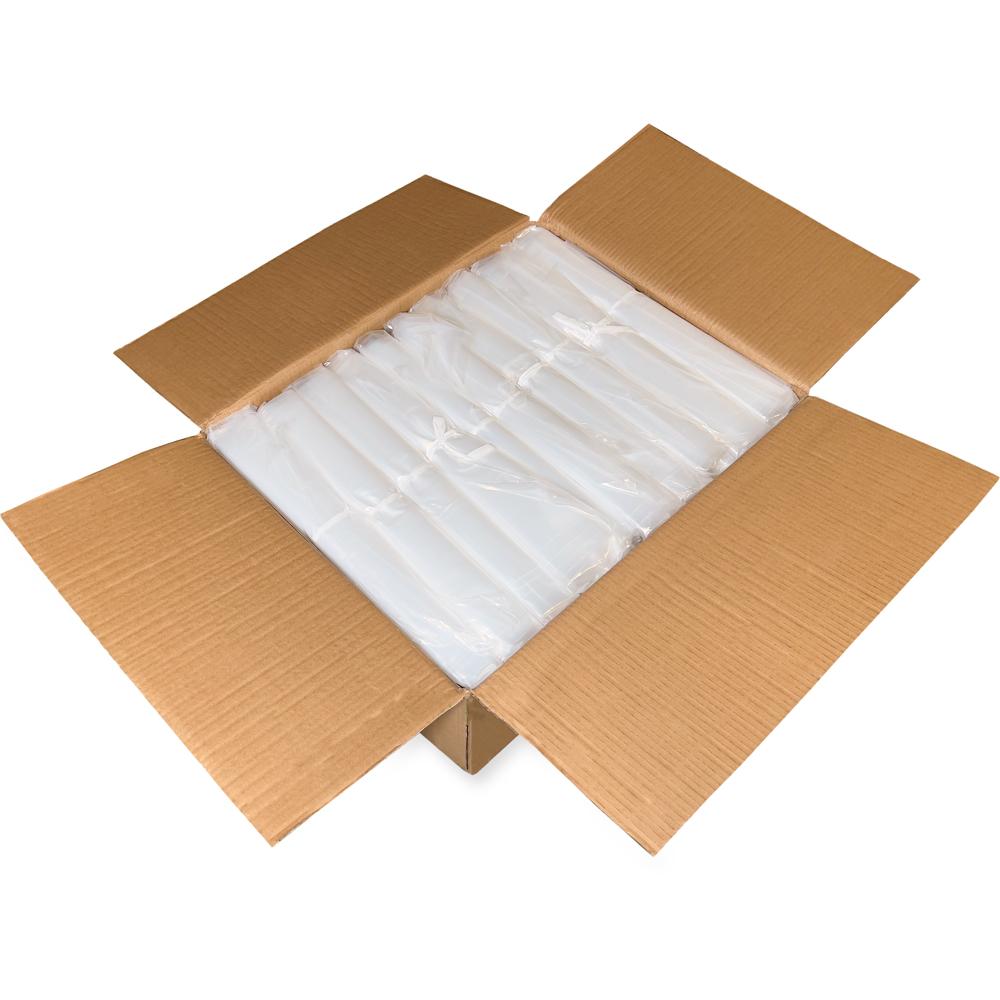 Case of 5 Gallon Pail Round Bottom Liners - 4 Mil Clear Plastic 19 x 22