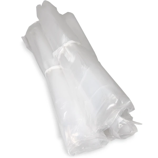 5 Gallon 19 x 22 4 Mil Round Bottom Pail Liners Bundles Bundles of 5 Gallon Pail Round Bottom Liners - 4 Mil Clear Plastic 19 x 22