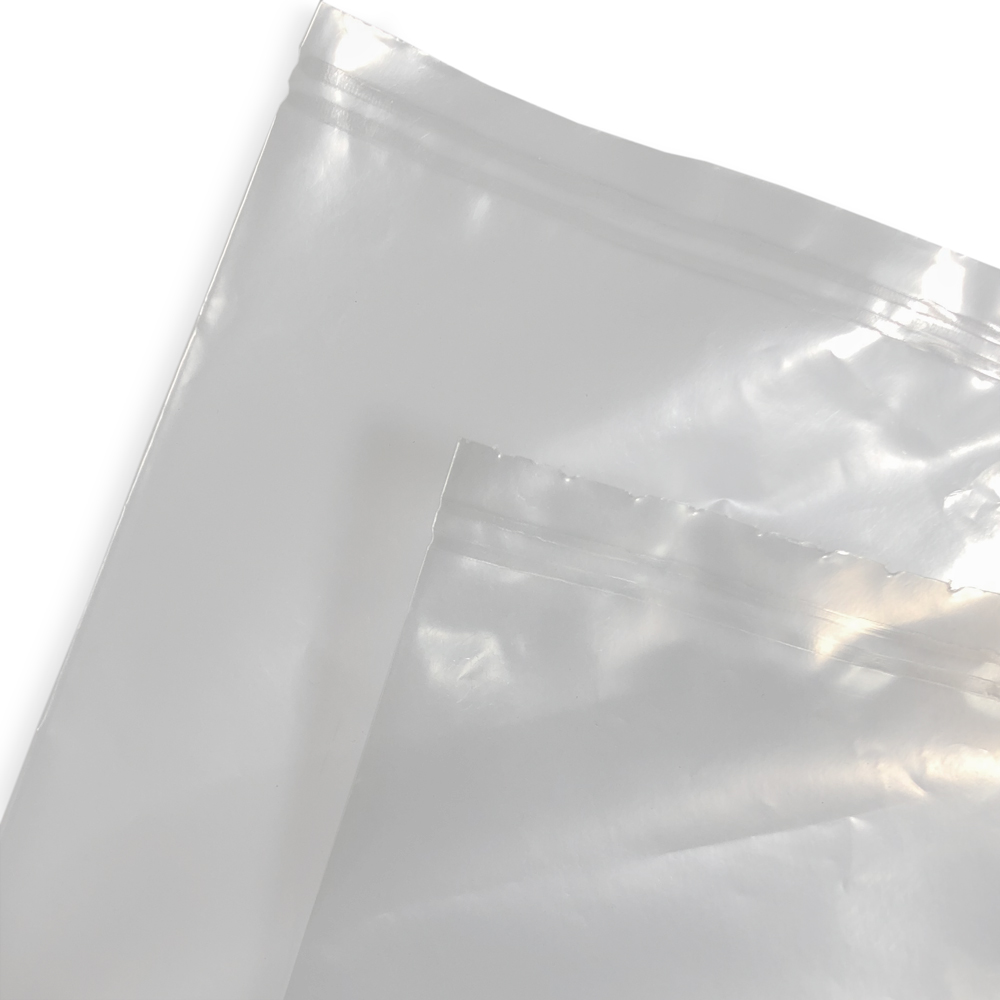 Close up of 55 Gallon 3 Mil Drum Liners - 38 x 65 Bottom Seal