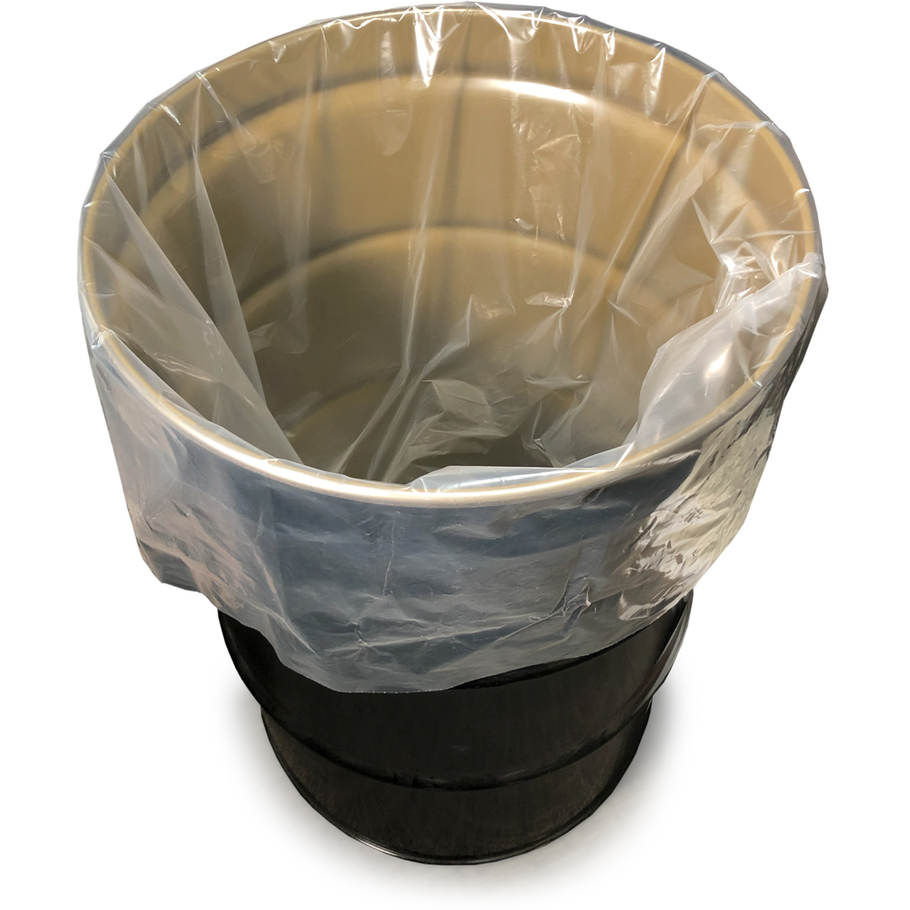 55 Gallon 3 mil 38" x 65" Plastic Drum Liner 100 per roll