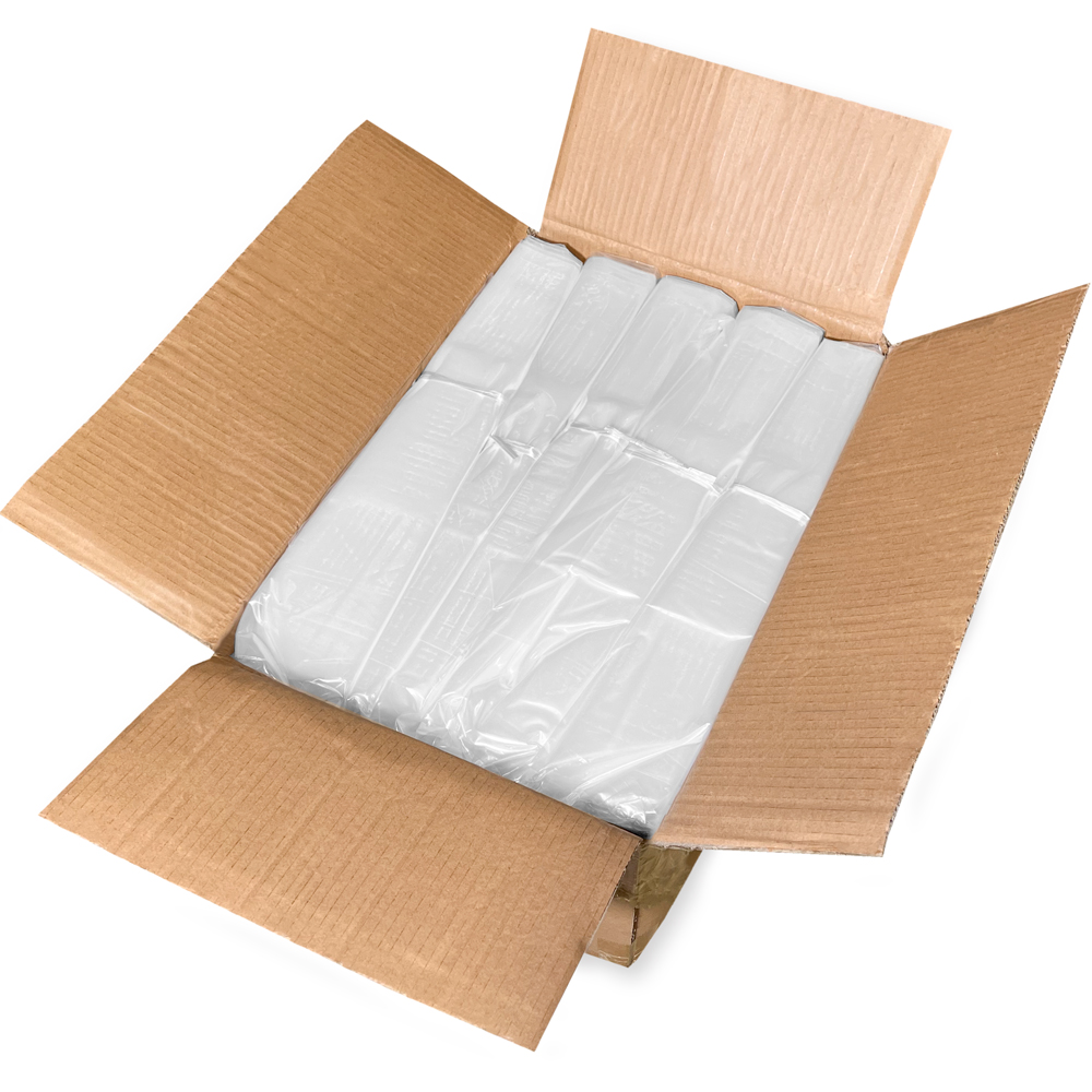 Case of 55 Gallon Drum Round Bottom Liners - 4 Mil Clear Plastic 37 x 40