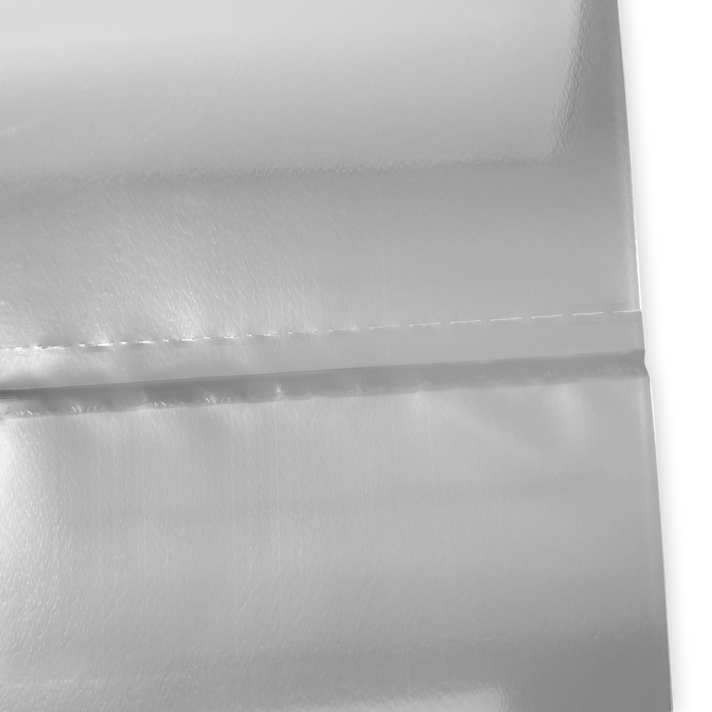 Close up of 55 Gallon 38 x 65 3 Mil Drum Liners Bottom Seal and Perforation