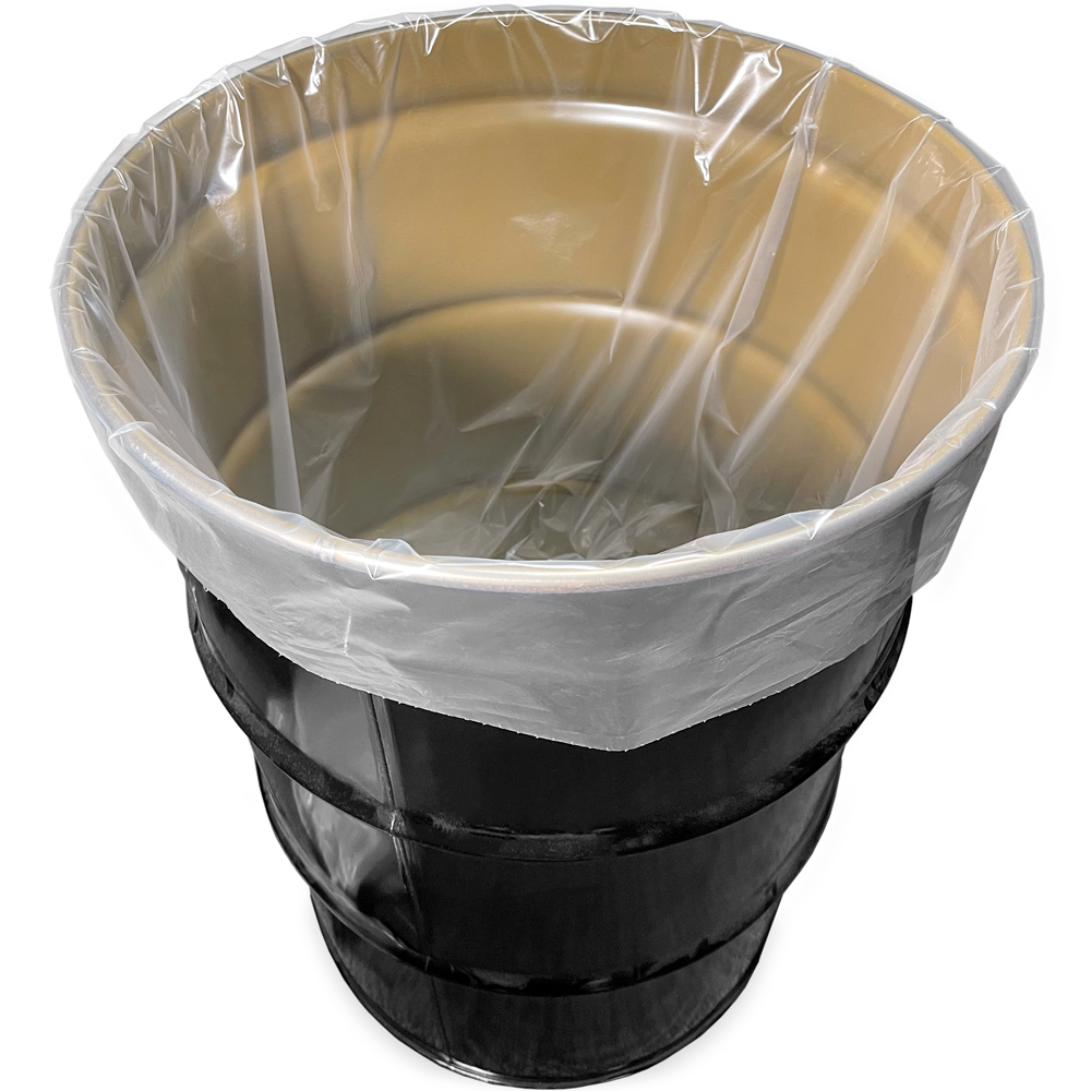 55 Gallon 3 mil Plastic Drum Liner 38" x 65" 200 per roll