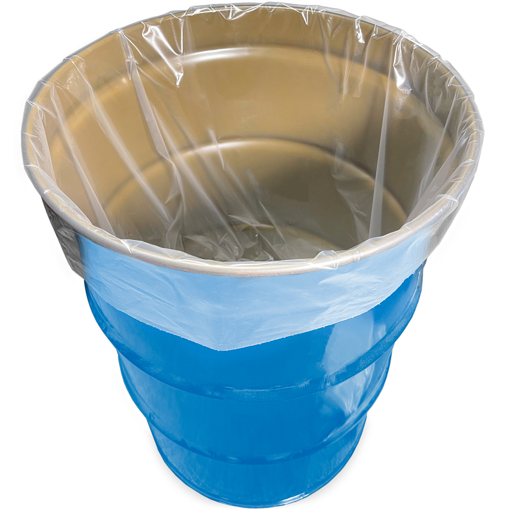 Poly America Drum Liner, Clear, 38 x 65