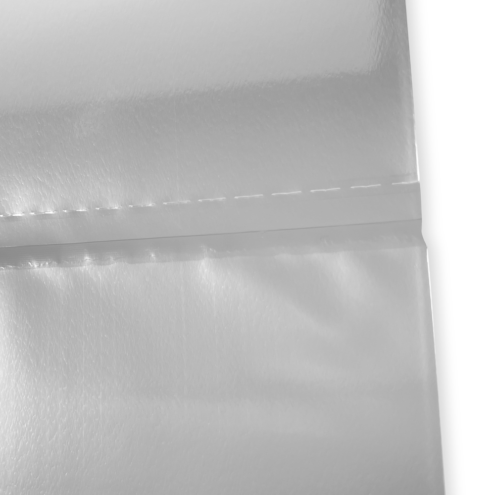 Close up of 55 Gallon 38 x 65 4 Mil Drum Liners Bottom Seal