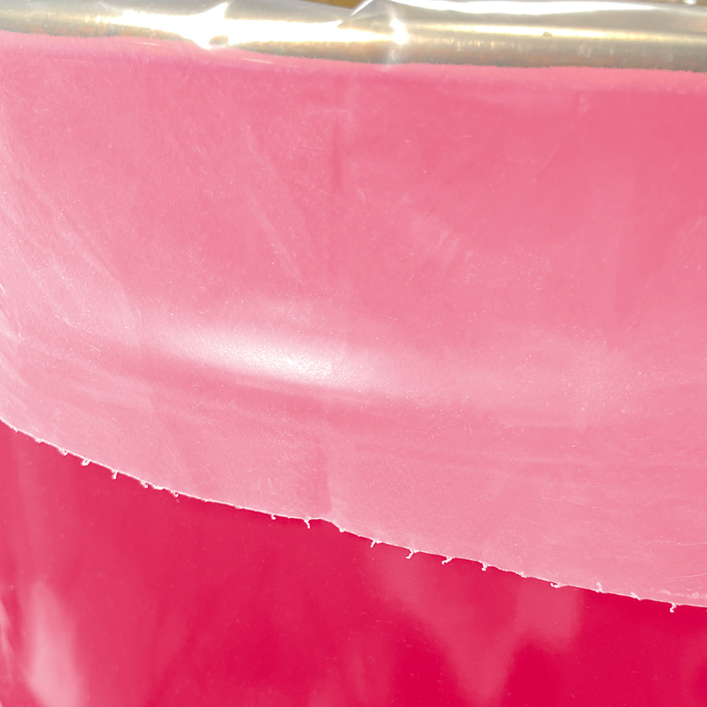 Close up of 55 Gallon 38 x 65 6 Mil Drum Liners Perforation