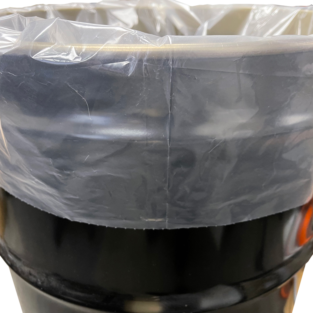 55 Gallon 2 mil Plastic Drum Liner 38" x 65" 300 per roll