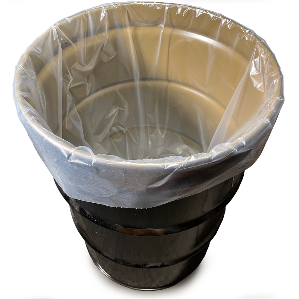55 Gallon 3 mil Plastic Drum Liner 38" x 65" 200 per roll