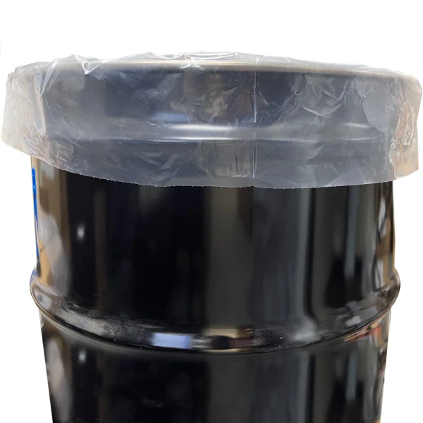 55 Gallon 38 x 65 5 Mil Drum Liners 55 Gallon 38 x 65 5 Mil Drum Liners Lip of Bag Hanging Over Edge of Trash Drum
