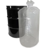 55 Gallon Round Bottom Clear Plastic 37x40 4 Mil in Drum Liner