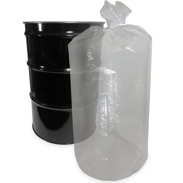 Drawstring Drum liners 55 gallon clear 35.5x42.5