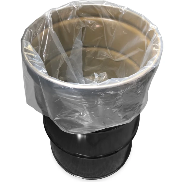 55 Gallon 38 x 56 4 Mil Round Bottom Drum Liners 55 Gallon 38 x 56 4 Mil Round Bottom Drum Liner In Black Drum