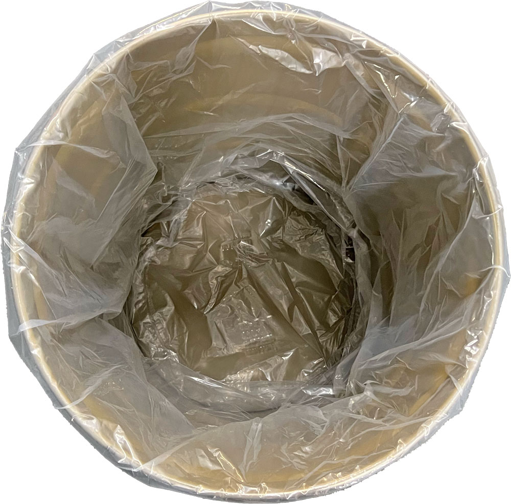 55 Gallon Drum Round Bottom Liners - 4 Mil Clear Plastic 38 x 40