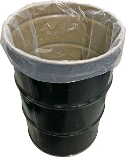 55 Gallon 38" x 40" 4 Mil Round Bottom Drum Liners