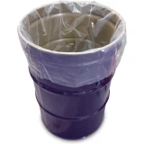 55 Gallon Drum Round Bottom Liner - 4 Mil Clear Plastic 38 x 46 in Drum