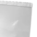 Close up of Bottom Seal of 55 Gallon Drum Liners - 3 Mil Clear Plastic 38 x 63 On Rolls