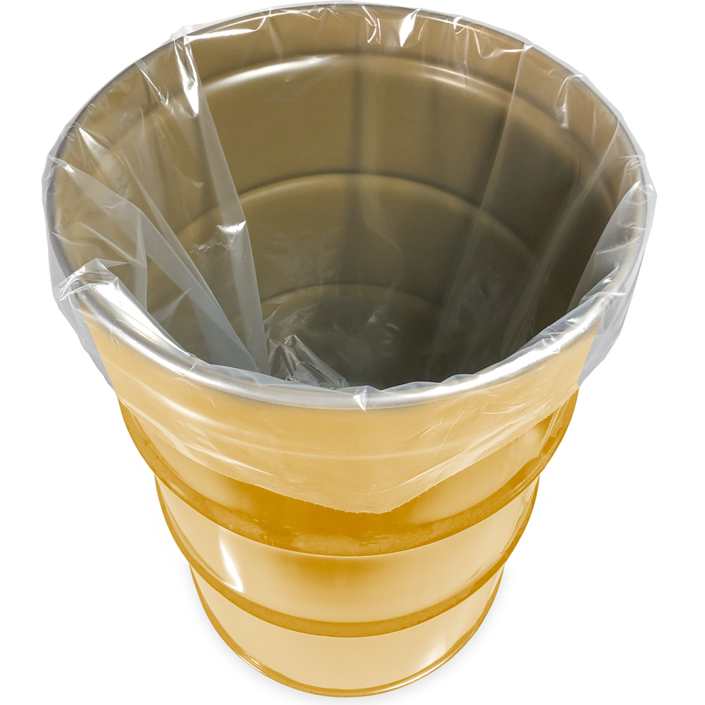 Drum with 55 Gallon 38 x 63 3 Mil Drum Liner