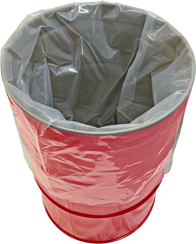 55 Gallon Drum Round Bottom Liners - 10 Mil Clear Plastic 38 x 56