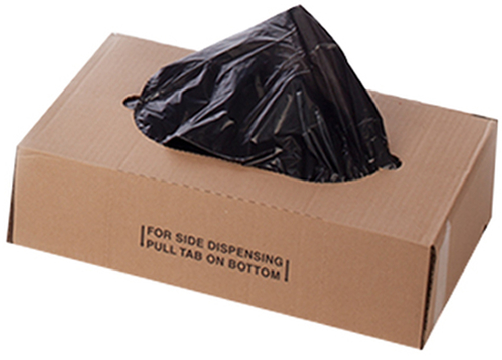 Black 40x48 3mil 42 Gallon Contractor Bags in Self Dispensing Case