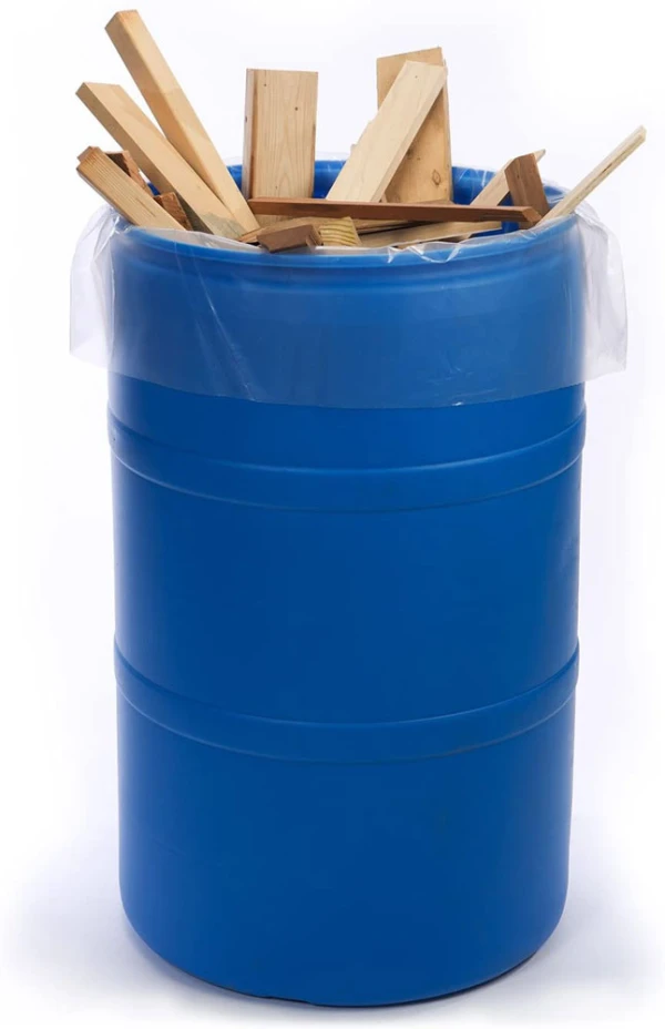 Clear 38 x 64 3 mil 55 Gallon Contractor's Bags