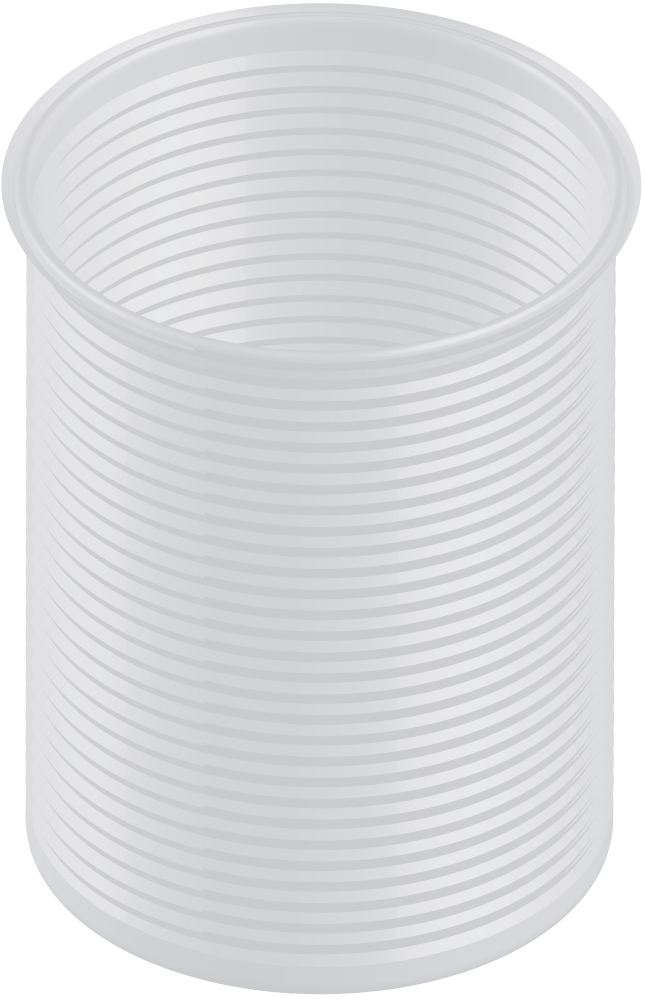 Rigid 55 Gallon 18 Mil Vacuum Formed Accordion Drum Liners