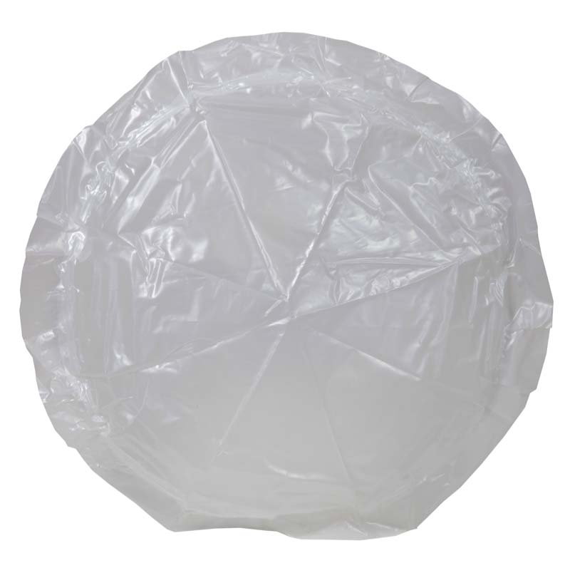 55 gallon 4 mil polypropylene round bottom drum liners bottom view 38 x 40