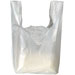 Back of Earth Friendly 11.5 x 6.5 x 21 White Grocery Bags