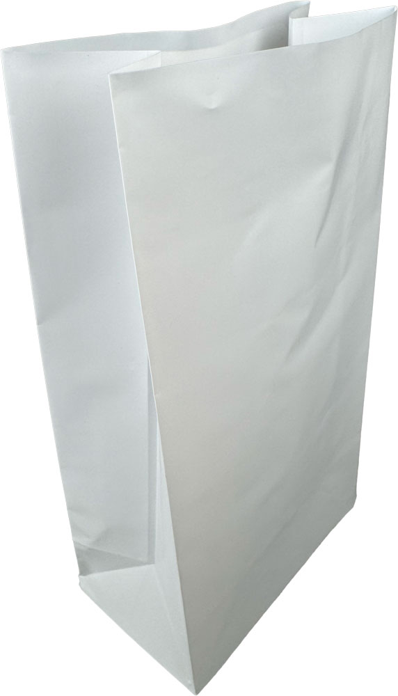 Side Gusset of 4.5 x 2.5 x 8.5 Air Sickness Emesis Bags with Adhesive Seal