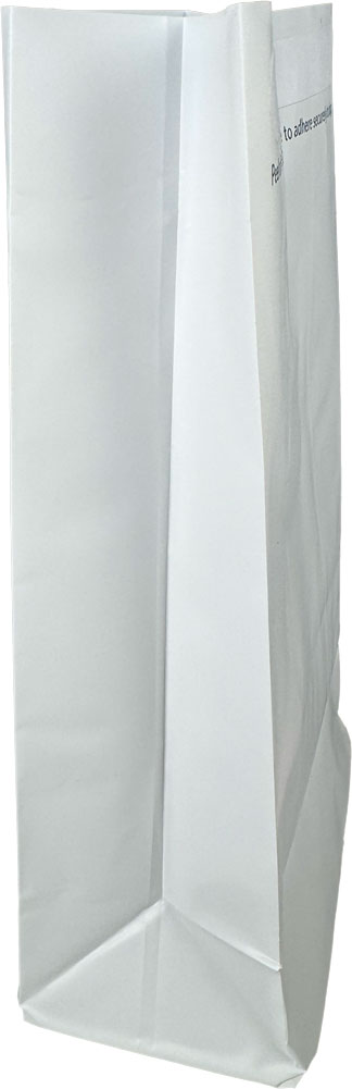 Side Gusset of 4.5 x 2.5 x 8.5 Air Sickness Emesis Bags with Adhesive Seal