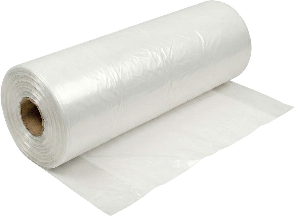 48 x 14 x 41 LDPE Equipment Cover on 3 Inch Corrugated Roll