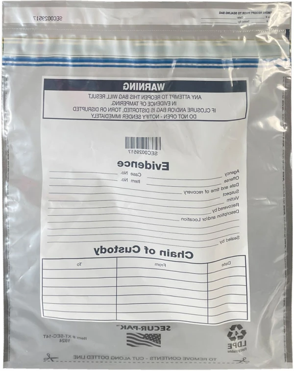 Plastic Evidence Bags 19 x 24 Secur Pak Back Plastic Evidence Bags 19 x 24 Secur Pak Back