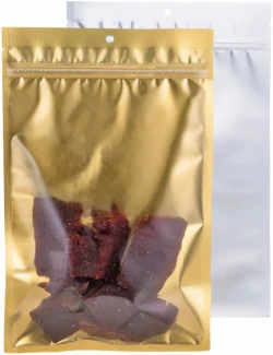 Gold 3 Side Seal Flat Pouch - 7" x 11"