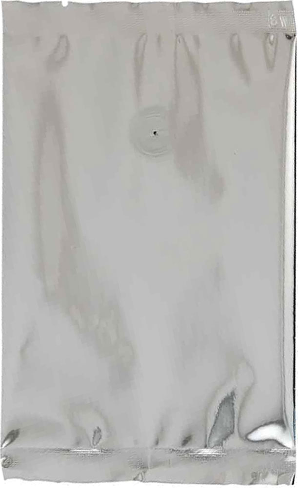 Silver 4 oz. Flat Pouch with Valve