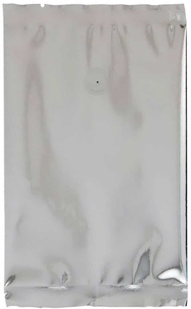 Silver 8 oz. Flat Pouch with Valve